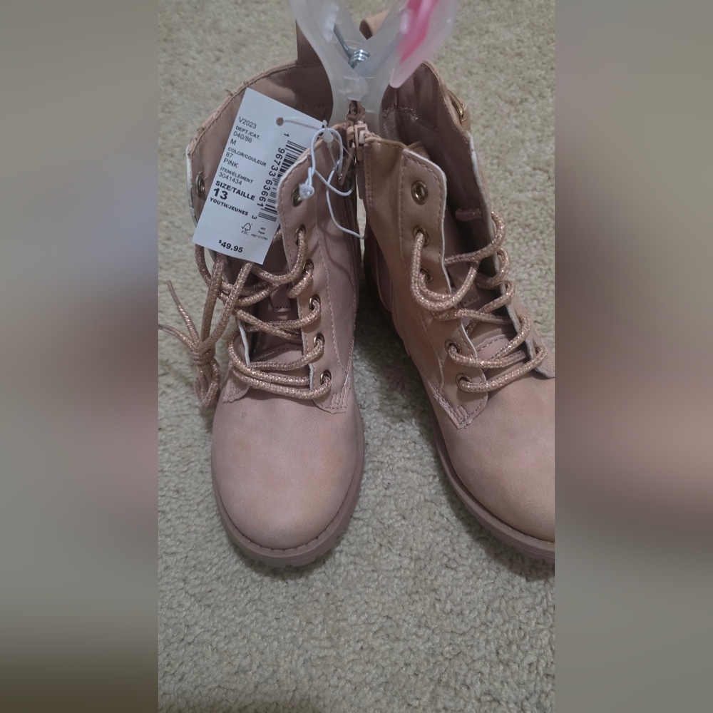 Stylish Pink Little Girls Boots